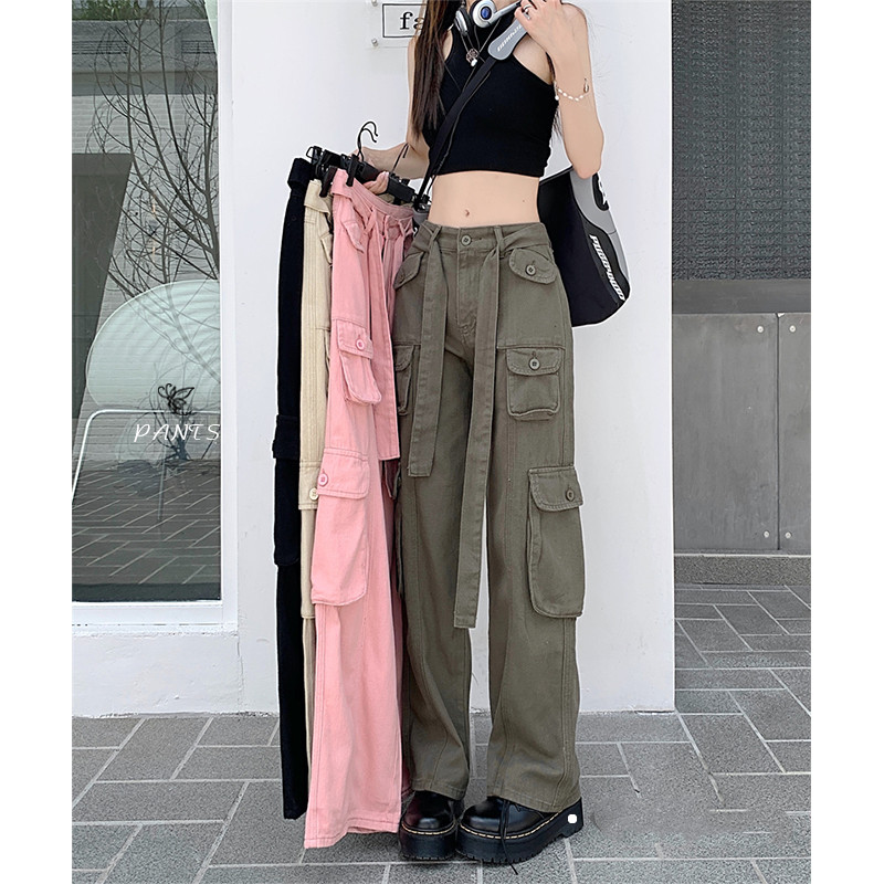 Retro Straight Loose Cargo Pants