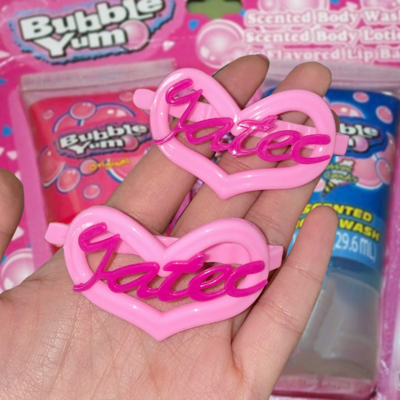 Retro Heart Letter Hair Clip
